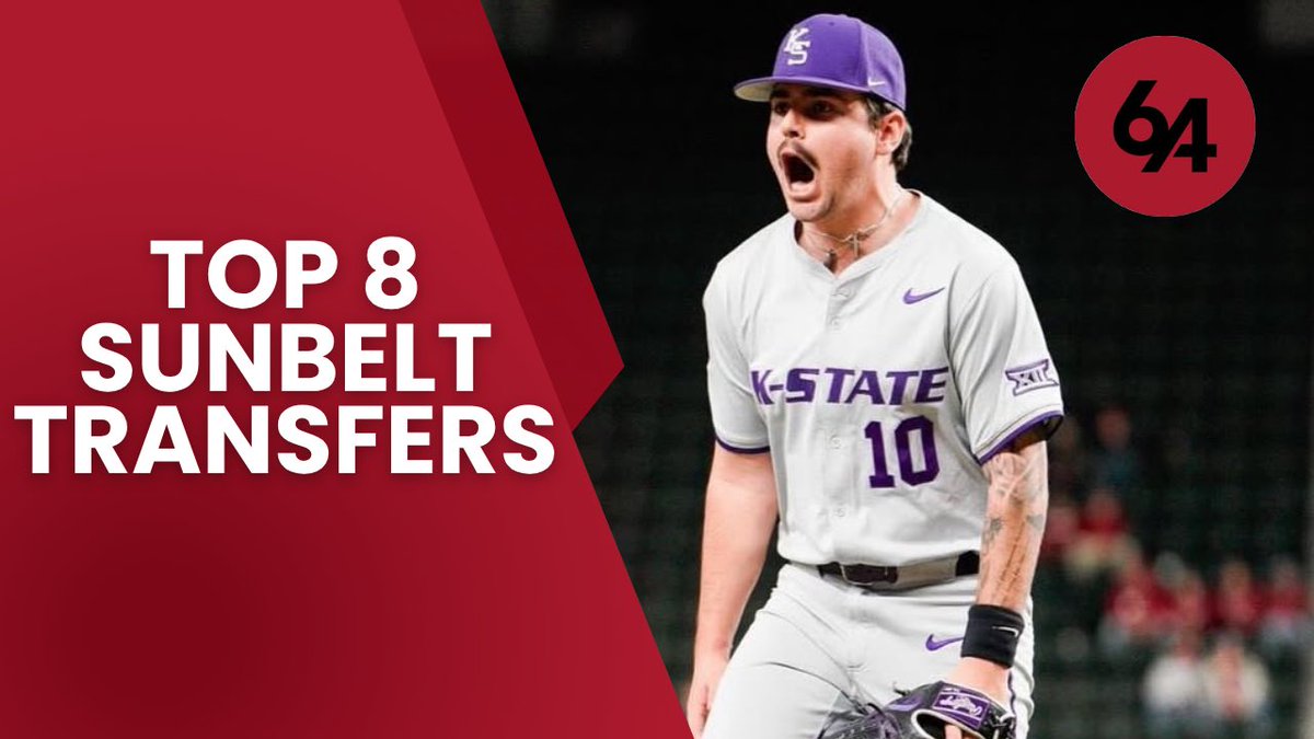 NEW: <a href="/bigdonkey47/">Stephen Schoch</a> takes a look at our Top 8 Sunbelt Transfers for the 2026 season ⚾️

🔗: 64analytics.com/articles/top-8…