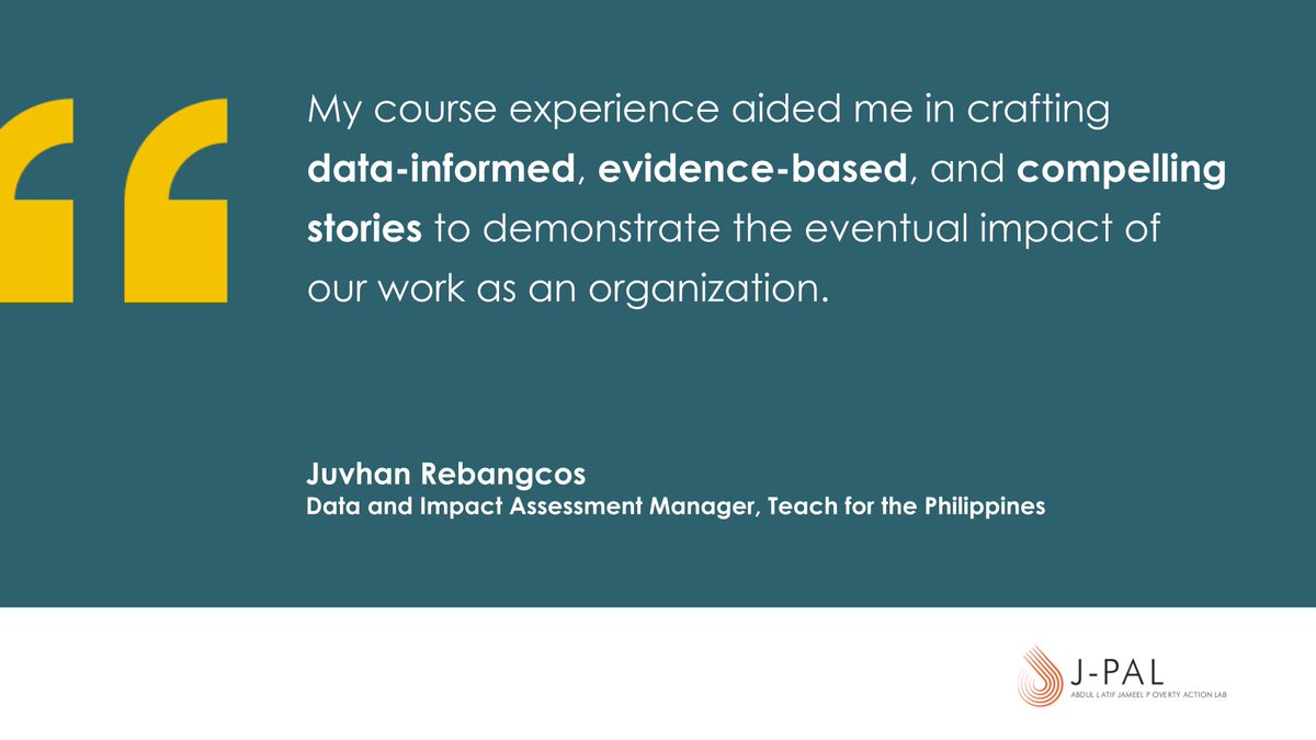 JPAL's tweet photo. ๐ฑ Do you work in #ESG or #CSR and want to incorporate more evidence-based planning and decision-makig into your work? Enroll in our free, virtual #EvaluatingSocialPrograms course to learn how randomized evaluations can be used to inform corporate social impact.
https://t.co/Fjwe26L8W9