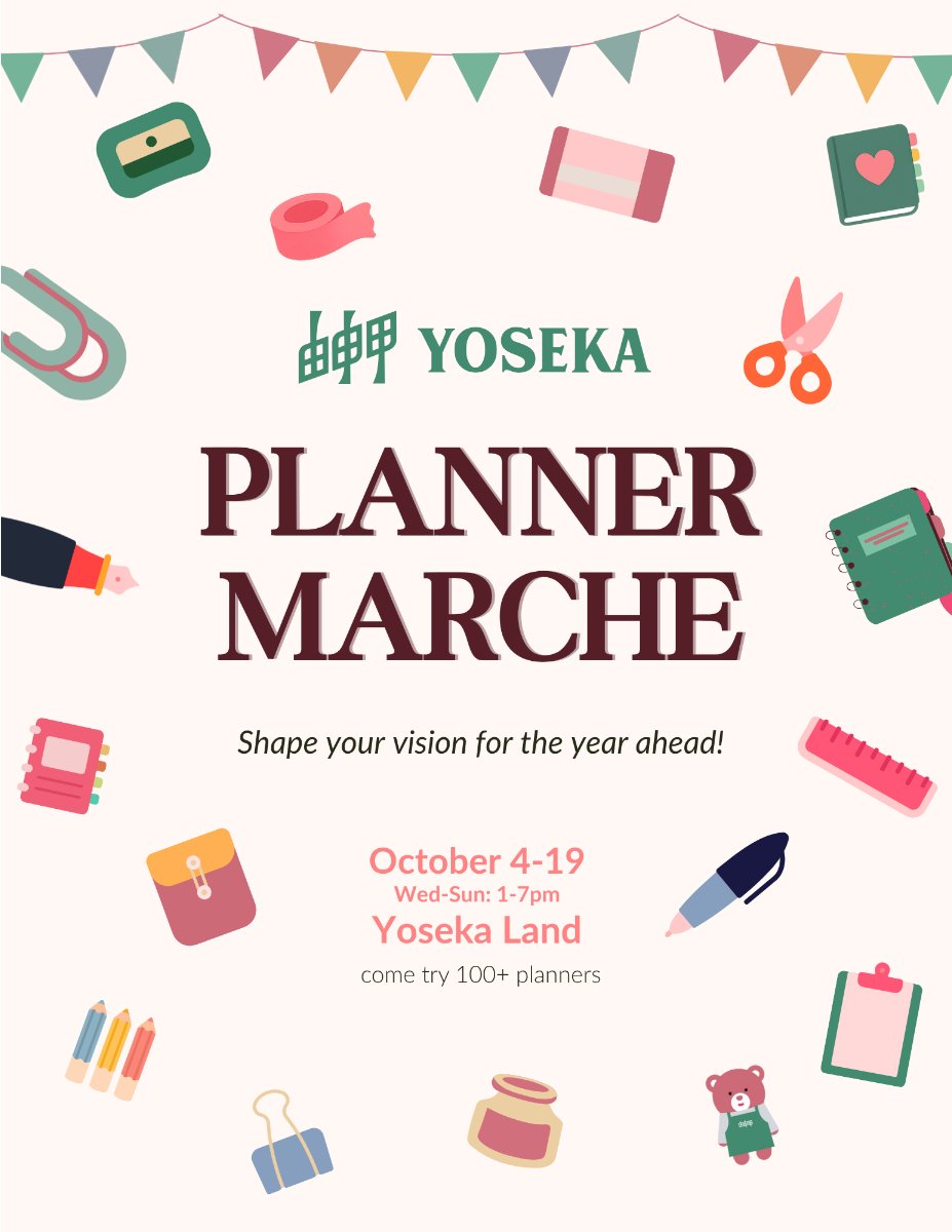 Yoseka Stationery tweet media