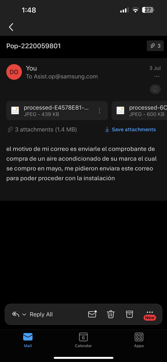 denisse_so13's tweet photo. Primero en @SamsungMexico me pidieron darles control de mi dispositivo a lo cual no accedi porque no era necesario, me pidieron enviara un correo y lo hice tal como me indicaron, quedaron en que se contactarian conmigo cosa que jamas paso https://t.co/JyClM9JoLG