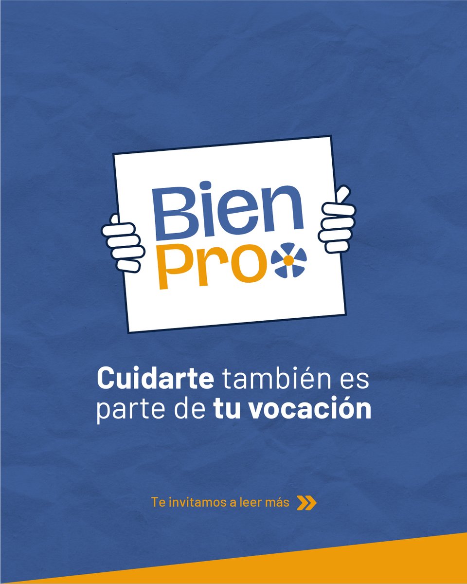 colegiomedicouy's tweet photo. Cuidarte también es parte de tu vocación.
#BienPro es una iniciativa del Colegio Médico para promover el bienestar profesional y una práctica más humana y sostenible. https://t.co/BC1eW2TI3Y