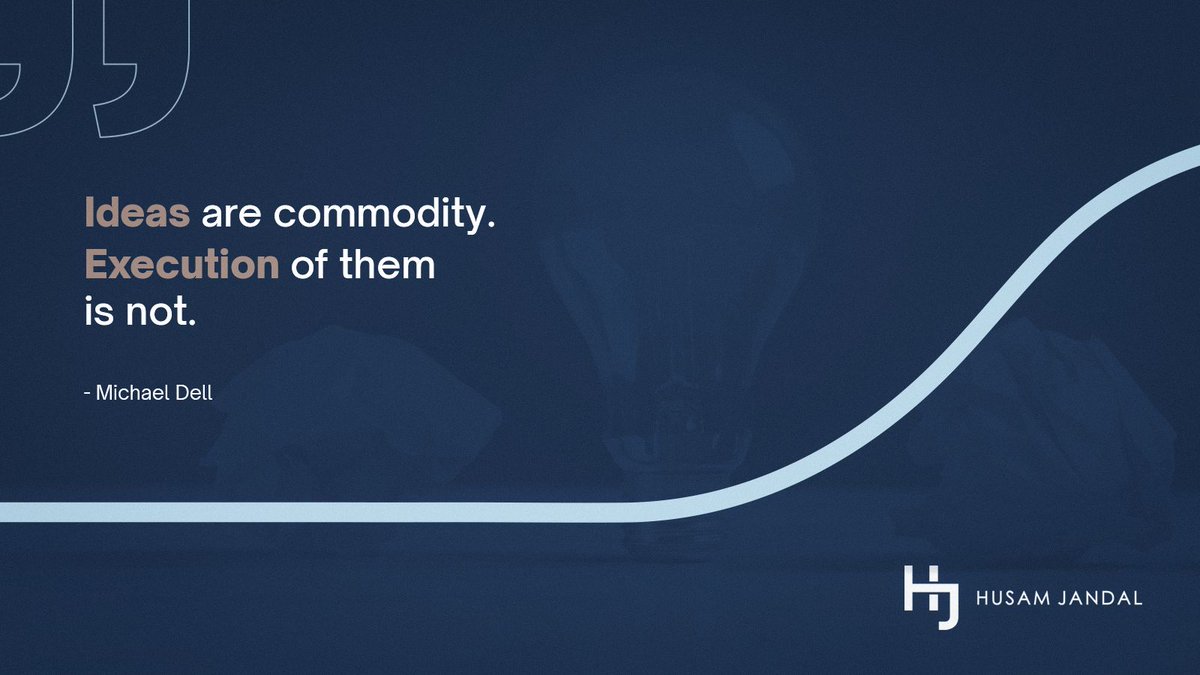 HusamJandal's tweet image. 💡 Ideas are everywhere. The real difference comes from execution.
In marketing, it’s not about having the cleverest concept; it’s about consistent delivery, measurable impact, and turning strategies into results. 🚀
#MarketingTips #ExecutionMatters #DigitalStrategy