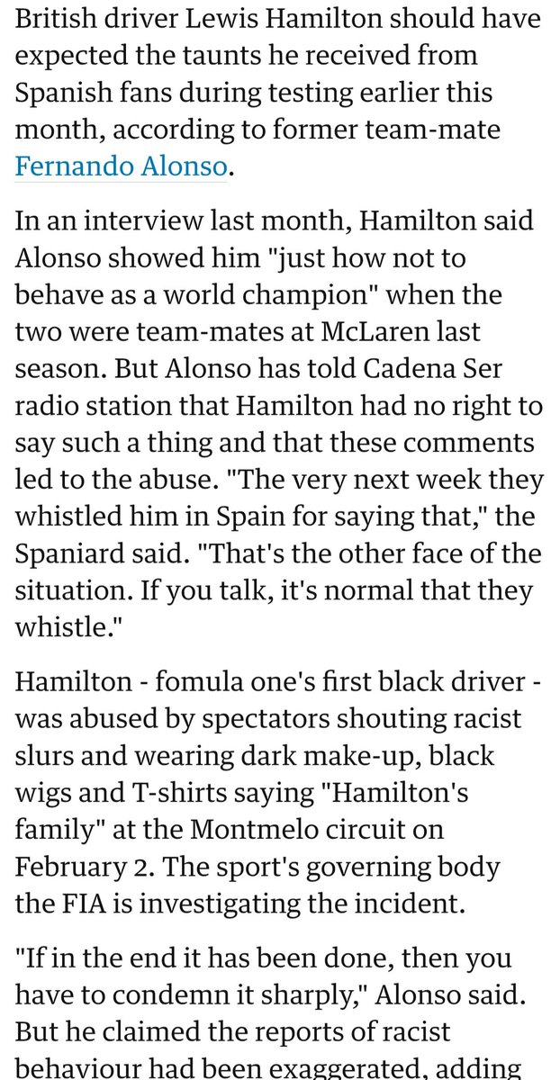 lewis could take cheap shots at alonso everyday until the day he dies and itd still be entirely justified btw