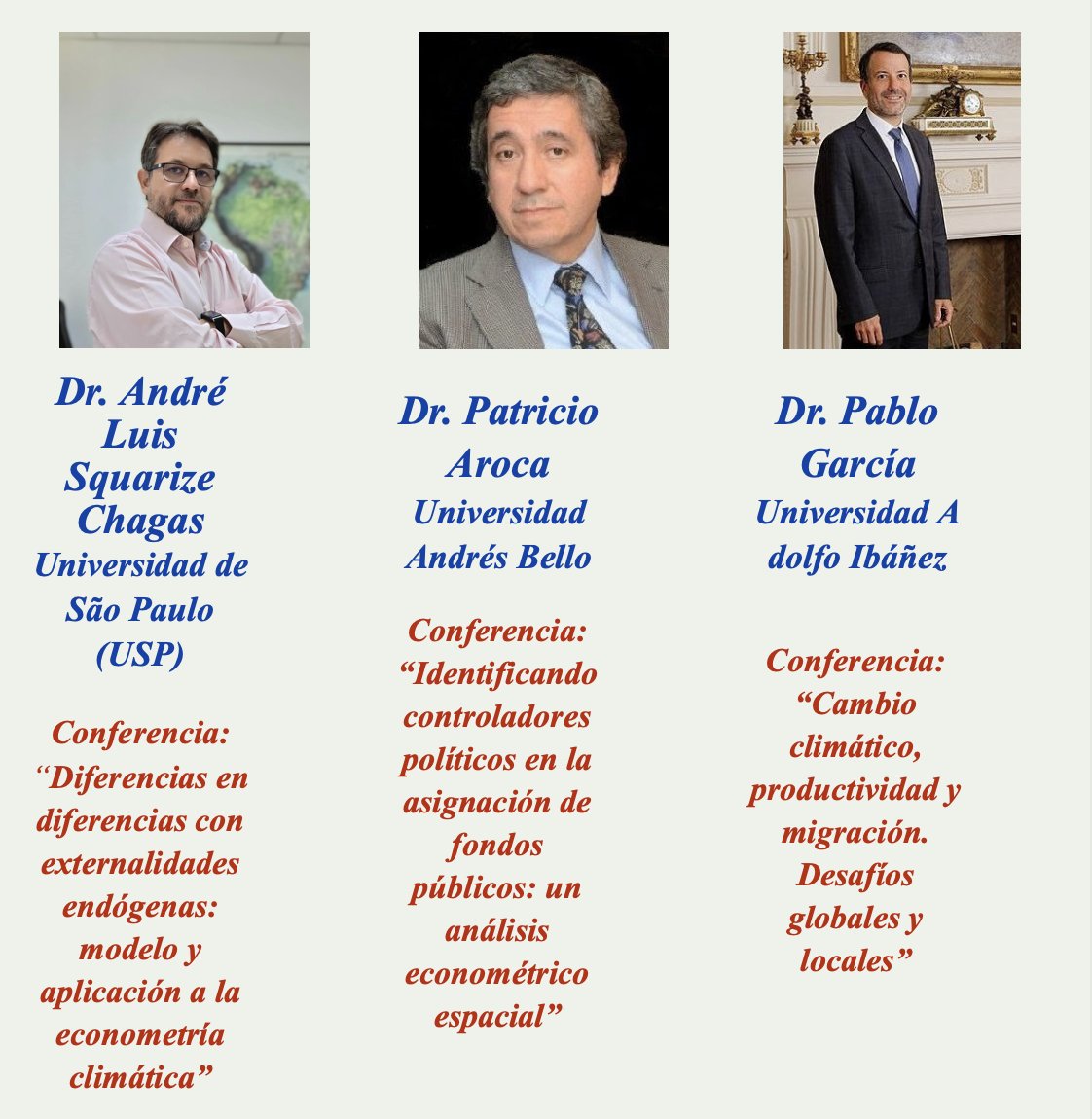 Socher_Chile's tweet image. 📣 ¡No te pierdas de escuchar a nuestros destacados Keynote Speakers en #EncuentroSOCHER2025! 🚨 Últimos días para enviar tu artículo completo o resumen extendido: lnkd.in/ecnSkzKc