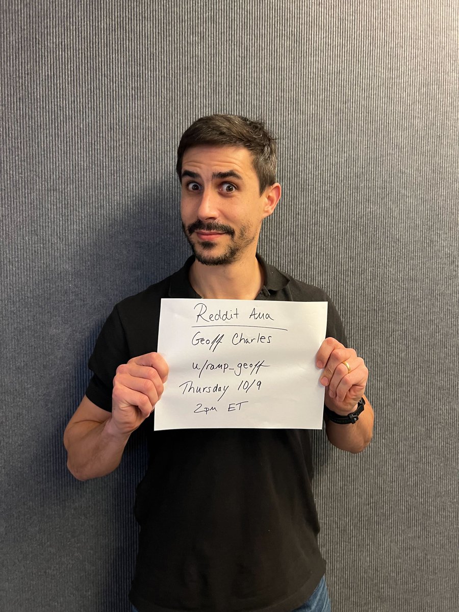 tryramp's tweet image. Our Chief Product Officer @geoffintech is hosting a Reddit AMA on r/ramp THIS Thursday (10/9)!

Drop any questions you have here: reddit.com/r/Ramp/comment…

He&apos;ll be answering them live from 2-4pm ET on Thursday.