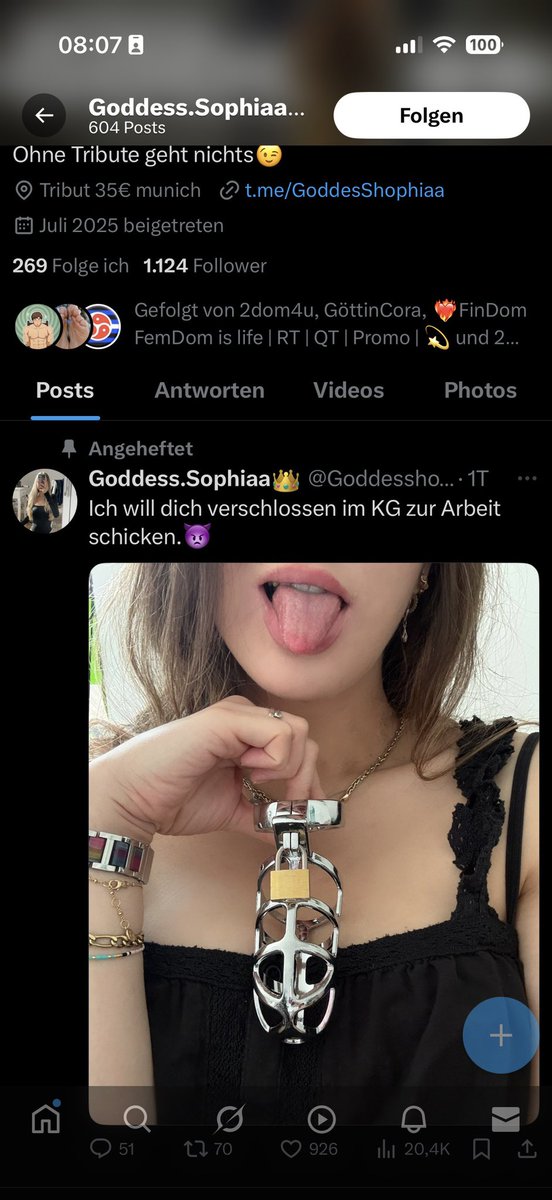 🚨Contentdiebe und FAKES hört genau zu: Ihr lebt von dem, was andere erschaffen, während ihr selbst offensichtlich nichts zu bieten habt.

Seht ihr geklauten Content? Meldet ihn. Sofort. Kein Applaus für Copycats. Nur Konsequenzen ❌

GoddesEmma_ / goddes_rosimiel /Goddesshopia