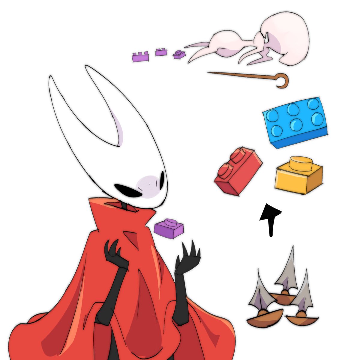 #silksong 
Tacks' ultimate form...LEGO😈
