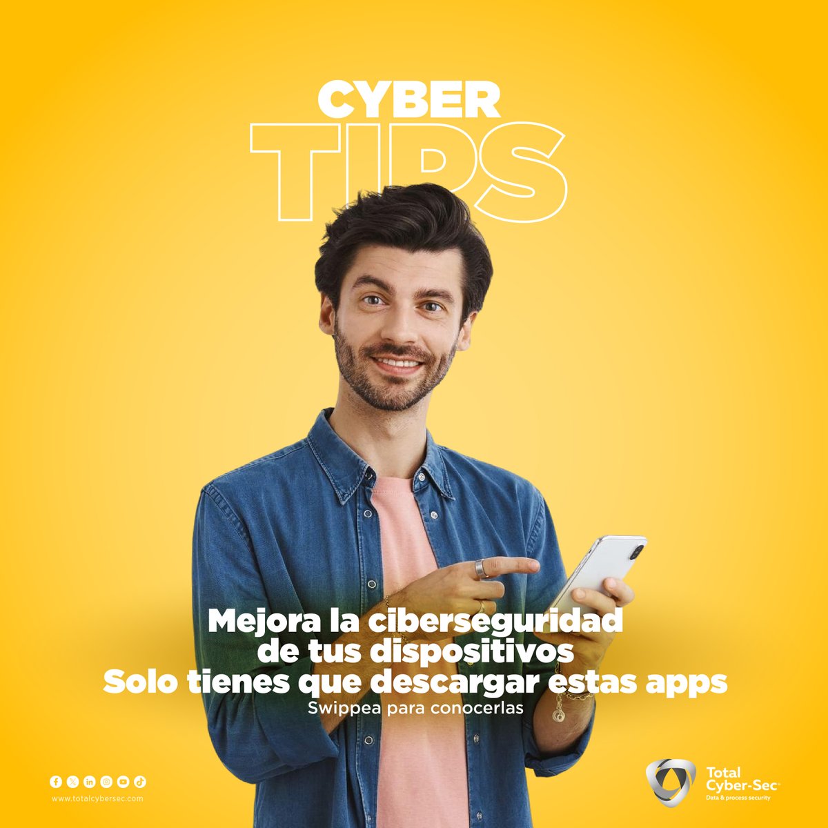 totalcybersec's tweet image. Tu #Celular puede ser tu mejor escudo digital si sabes qué #Apps usar 🛡️💡. No dejes que tu #Información caiga en manos equivocadas, descarga y comienza a usarlas hoy mismo.
👉 ¿Cuál de estas ya usas?