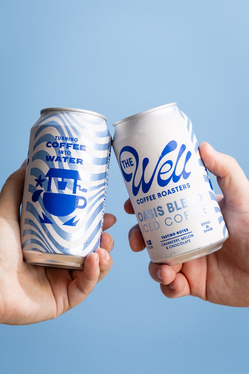 In addition to The Well rebrand and coffee bag packaging system, to-go hot cups, cold cups and can packaging was a huge part of this visual system. Learn more and see the full case study here: carpentercollective.com/project/the-we…
