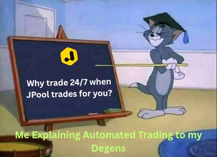 alphabridgez's tweet image. Manual traders be like: ‘I watch the market 24/7.’
Bro, @JPoolSolana sleeps for you and still wins. 😴💸😂 

I know you're surprised right? Why don't you see for yourself here 👉🏾 jpool.one

#JPool #DeFi
