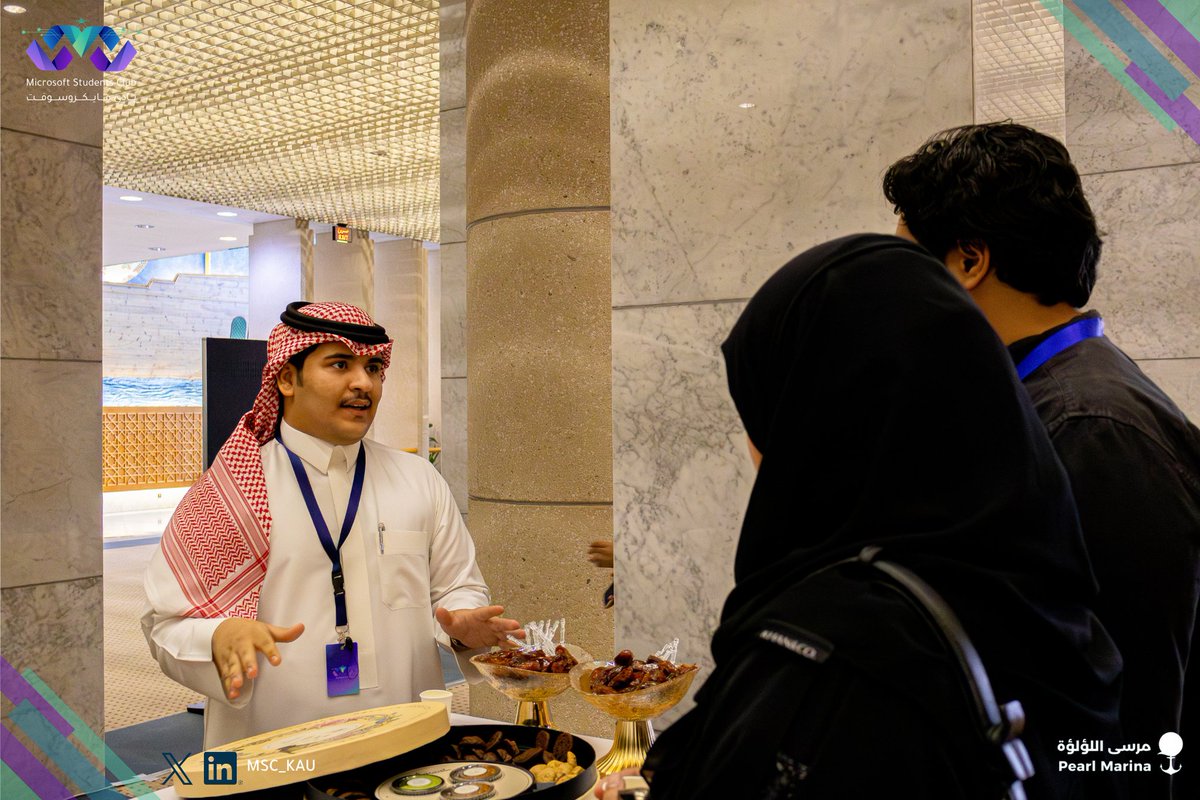 MSC_KAU's tweet photo. فخورين في نادي مايكروسوفت بجامعة الملك عبدالعزيز بكوننا الشريك التقني في أسبوع الفضاء، وبالجهود المميزة اللي قدمها الفريق في تجهيز وتنفيذ البوث 💫
تجربة ملهمة تجمع بين التقنية والفضاء!
الصور التالية مقتطفات من مشاركتنا في الفعالية التي جمعت بين التقنية والفضاء 🌌
#أسبوع_الفضاء_العامي | #KAU #MicrosoftStudentsClub
