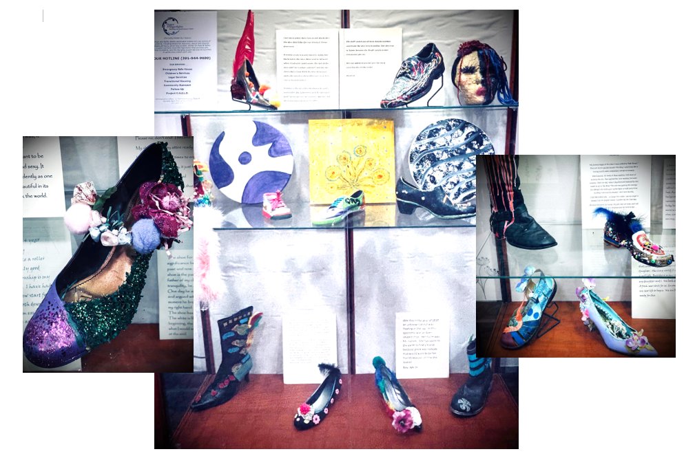 October Display: Baring Our Soles, presented by the Center for Hope &amp; Safety, Bergen County’s primary nonprofit organization that provides safe housing, hotline counseling, &amp; life changing support services to hundreds of adults and children each year.