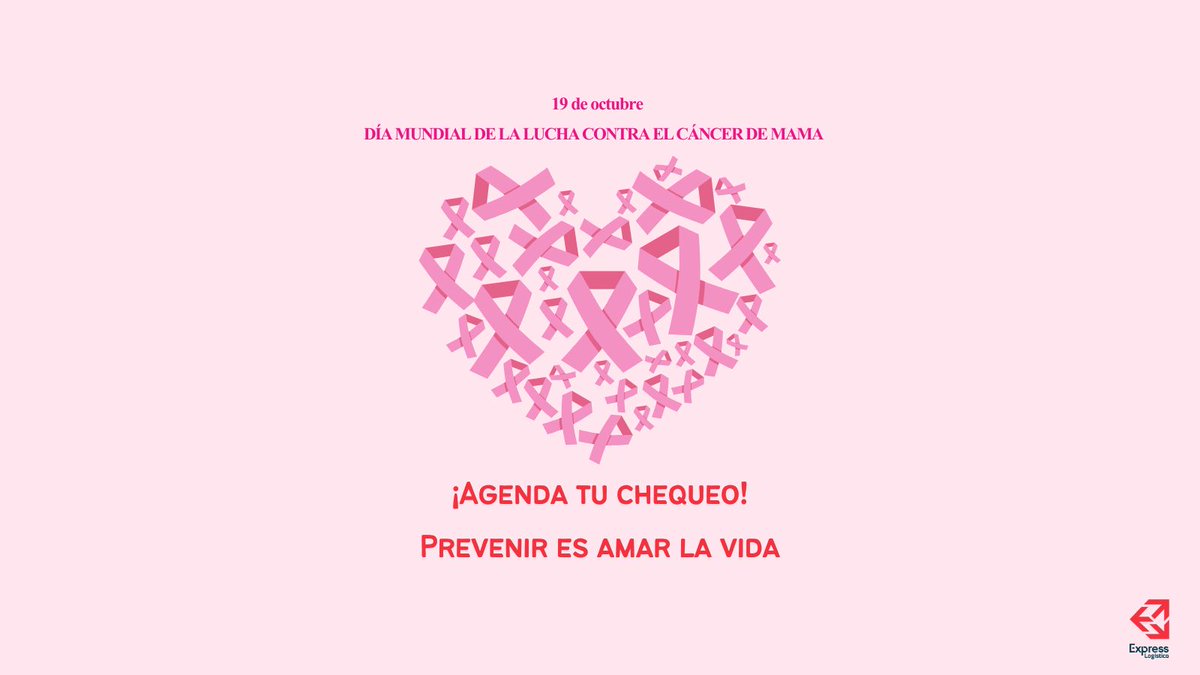 ExpressLogArg's tweet image. En el Día Mundial de Lucha contra el Cáncer de Mama, impulsamos el chequeo preventivo. La detección temprana es la ruta más rápida hacia la vida. 

Somos @ExpressLogArg