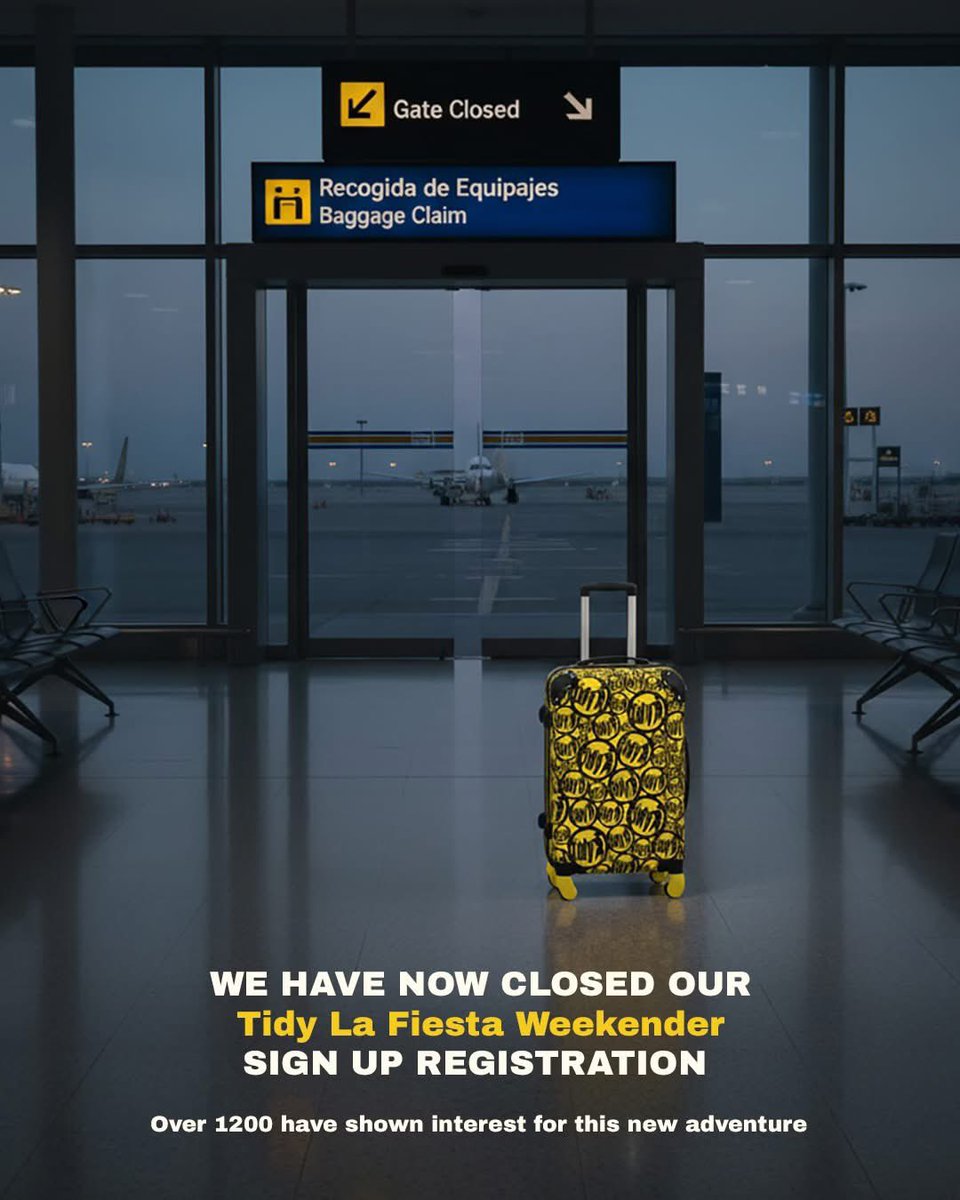 Due to high demand we have now had to close our sign up form for Tidy's La Fiesta Weekender, thank you to everyone who has shown interest in this clubbing holiday event. It seems like there will be a big race for a space on this new exciting adventure. More info coming very soon.