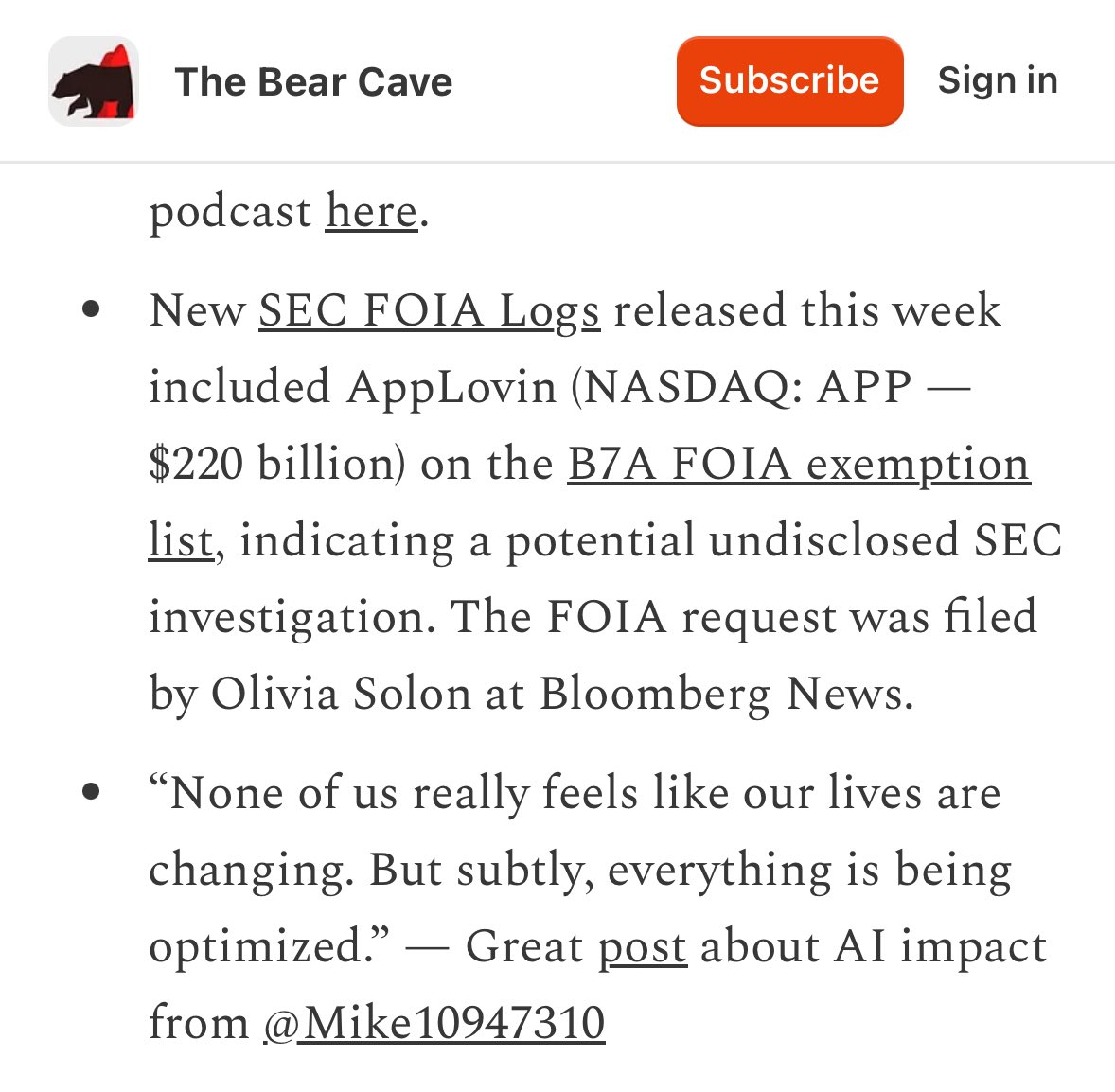 StockJabber's tweet image. I even mentioned it in The Bear Cave newsletter three weeks ago!