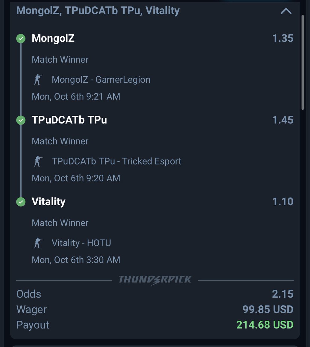 CosmoDFS's tweet image. DISCORD JUST SPAZZED. 🤑🤑
✅ 1U PrizePicks
✅ 1U PrizePicks
✅ Ladder Challenge
✅ Moneyline 2U
25% OFF ➡️ whop.com/checkout/plan_…
