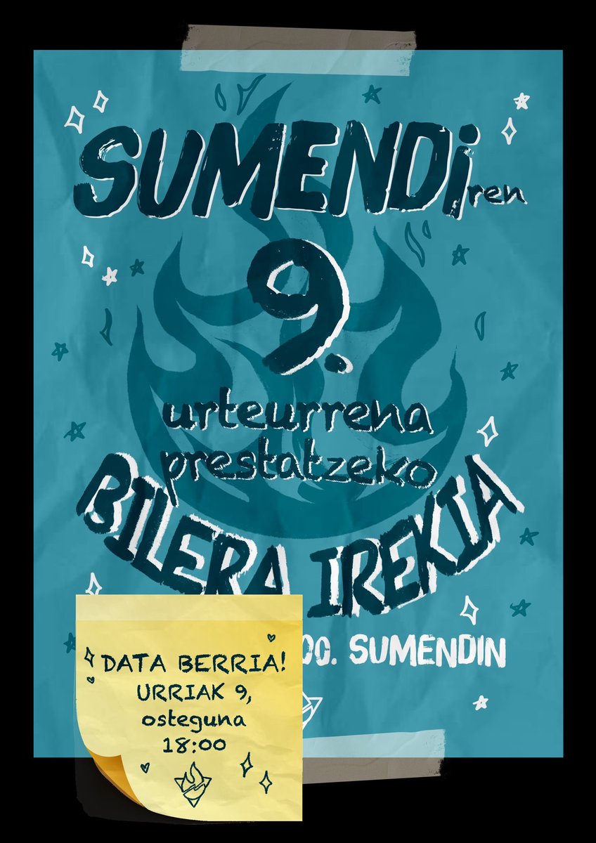 ‼️DATA BERRIA‼️

🔔 9. Urteurrenaren prestaketa-bilera irekia! 📣
Aurten SUmendik 9 urte betetzen ditu !
Horregatik, bilera ireki bat egingo dugu, zuen ideiak, proposamenak eta ilusioa partekatzeko
📅 Urriak 2, osteguna
📍 SUmendi 
🕒 18:00