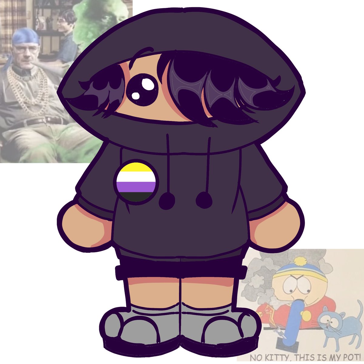lumi_nation's tweet photo. Samuel e seu pin comicamente grande. https://t.co/a3ZLOz0o0Q