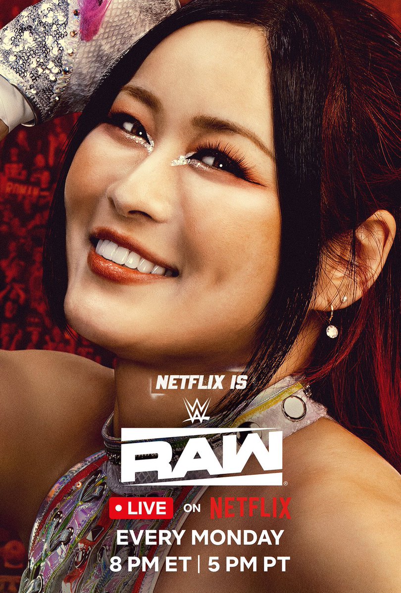FadeAwayMedia's tweet image. WWE RAW ON NETFLIX PROMOTIONAL POSTER FEATURING IYO SKY 🔥

#WWERAW