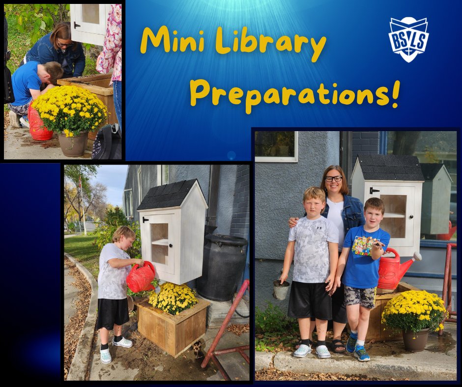 BSLSchool_wpg's tweet photo. The children have been so excited to help us get our new Little Library ready to go—and it’s now open for families to enjoy!  ee a book you like? Take it! Want to share one? Add it inside or give it to a BSLS staff member. Let’s keep the love of reading growing! https://t.co/n8QHrgykTN