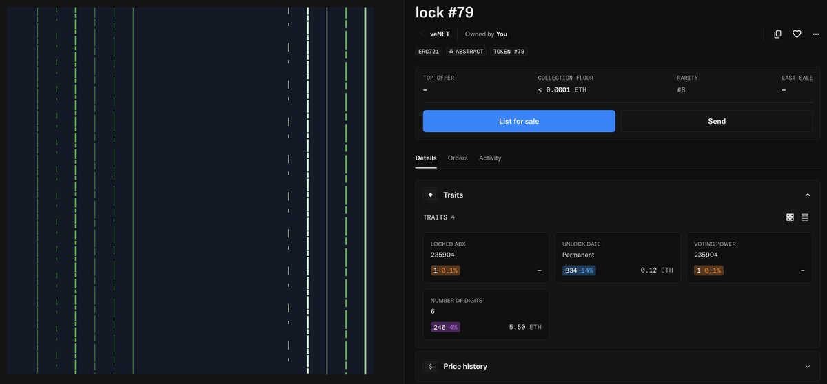 So my $ABX NFT on <a href="/AbstractChain/">Abstract</a> is currently valued at 5.5 $ETH