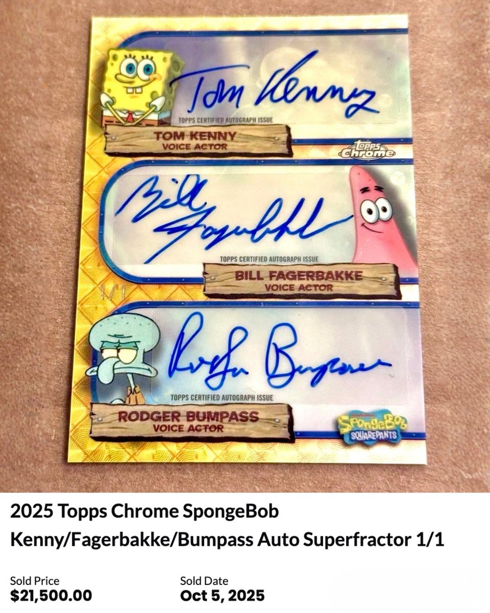 💸 MASSIVE WIN 💸 A collector just sold this SpongeBob SquarePants