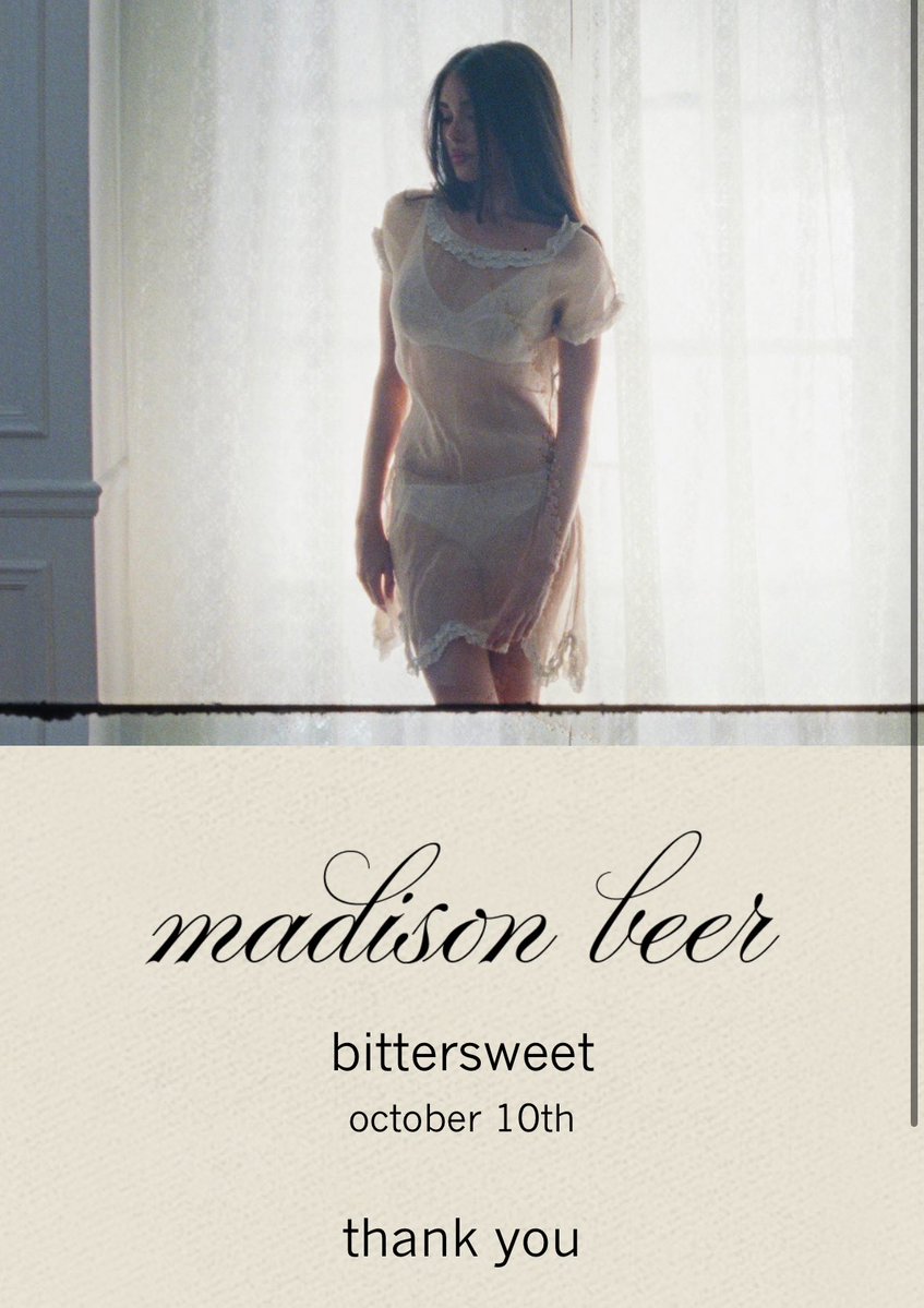 swiftlyabrams13's tweet image. everyone presave bittersweet!!! 🤍🔒
out this friday !!!
forms.sonymusicfans.com/campaign/madis…