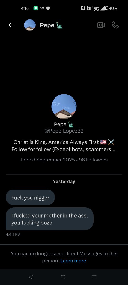 chefxhimself's tweet photo. @Pepe_Lopez32 

Youre a fvg loser coward https://t.co/aU94J0hMD6