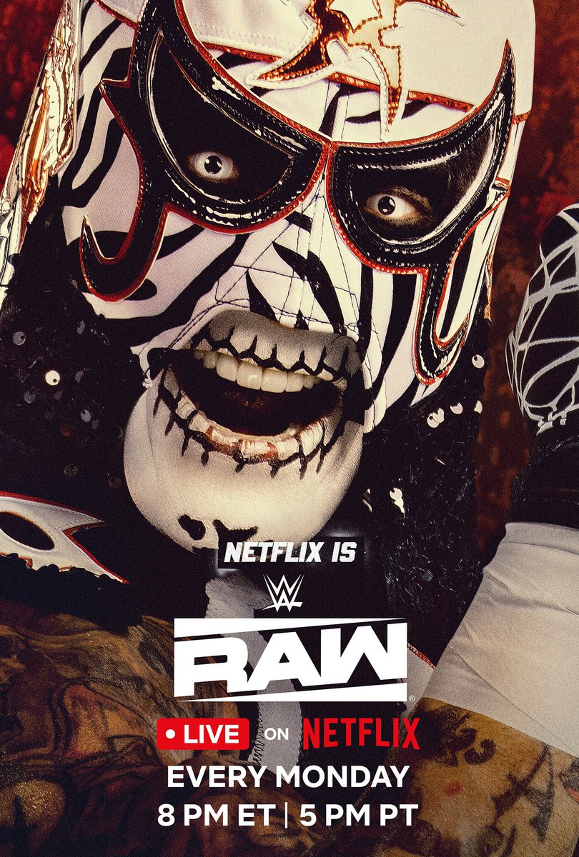 FadeAwayMedia's tweet photo. 🔥 WWE RAW ON NETFLIX POSTER FEATURING PENTA 

#WWERAW https://t.co/aMdEN0TdoI