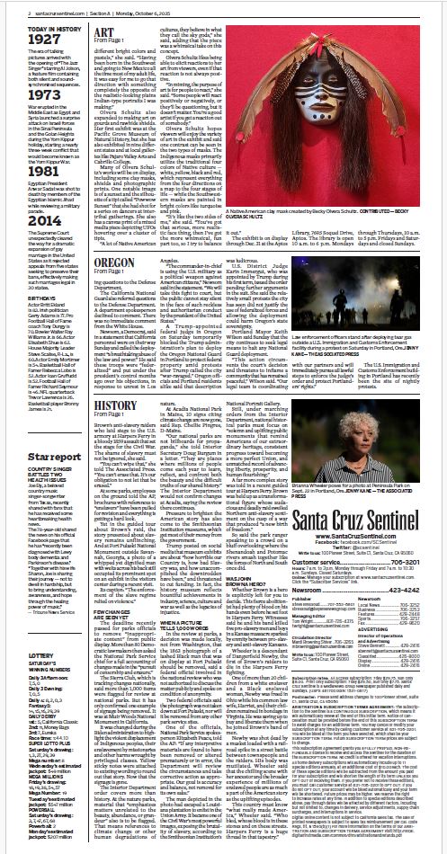 NativeGiftShop's tweet image. Great article on my art exhibit on front page of daily paper!
santacruzsentinel.com/2025/10/05/bec…