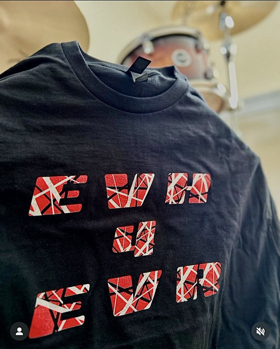 5 years ago today, October 6, 2020, the world lost the great Eddie Van Halen. “EVH 4 EVR”! Check out DEESTEESbyJohnnyDee on etsy.com/shop/Deecompoze  <a href="/dee_drums/">Johnny Dee</a> #VanHalen #EddieVanHalen