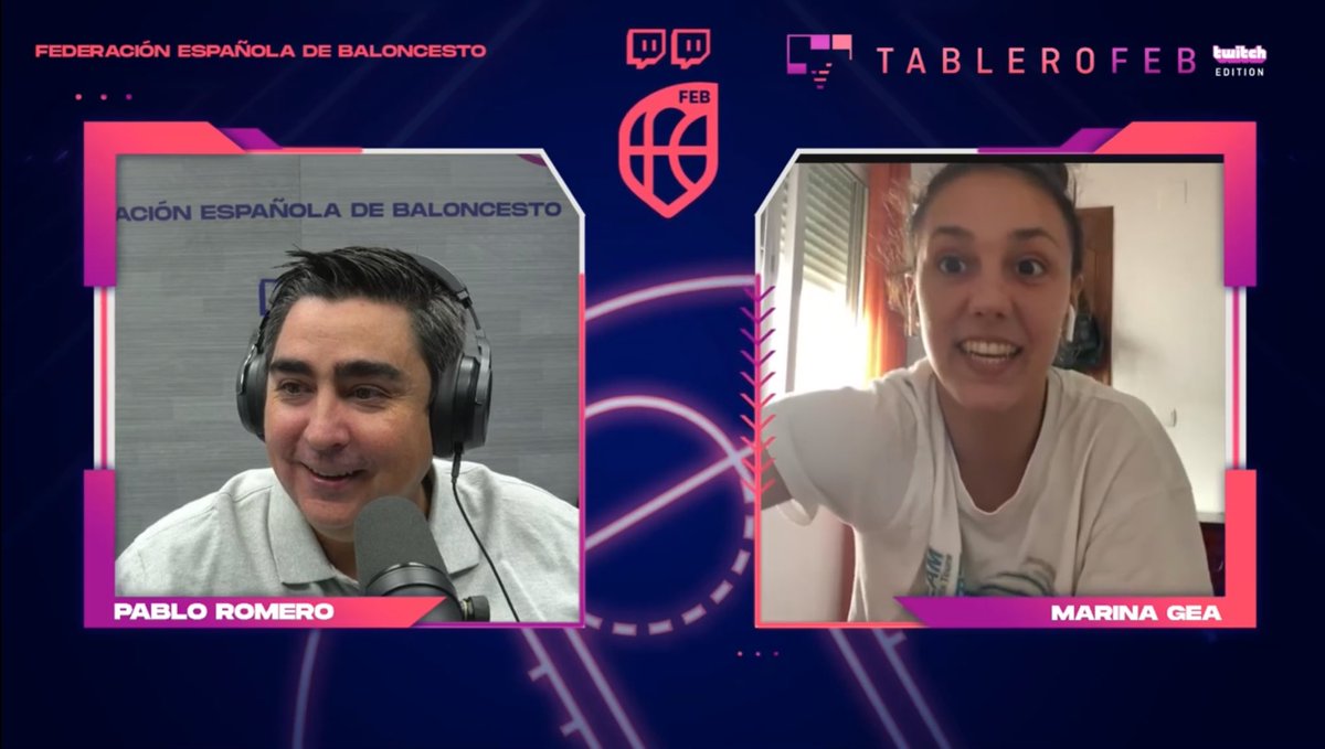 CompeticionesFEB (@competicionfeb) on Twitter photo 💜 <a href="/TwitchES/">Twitch ES</a> | Y en nuestra “llamada a traición” de este lunes… 😂
👨💻 Hemos visitado a Marina Gea para hablar de su debut en la élite con el Ingeniería Ambiental CAB Estepona
🔵 #LFEndesa:
✅ <a href="/marina12gea/">Marina Gea</a> - <a href="/CABESTEPONA/">C.A.B. ESTEPONA</a> 
📺 Programa completo ⬇
twitch.tv/videos/2584732… 💜 <a href="/TwitchES/">Twitch ES</a> | Y en nuestra “llamada a traición” de este lunes… 😂
👨💻 Hemos visitado a Marina Gea para hablar de su debut en la élite con el Ingeniería Ambiental CAB Estepona
🔵 #LFEndesa:
✅ <a href="/marina12gea/">Marina Gea</a> - <a href="/CABESTEPONA/">C.A.B. ESTEPONA</a> 
📺 Programa completo ⬇
twitch.tv/videos/2584732…