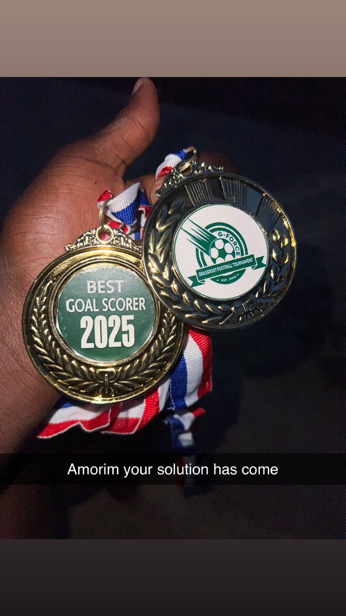 Over the weekend, My team won the G-Force community tournament and I clinched the best goal scorer award for the season. 

At this point I might actually be the solution to <a href="/ManUtd/">Manchester United</a> goal problems. 😂😂