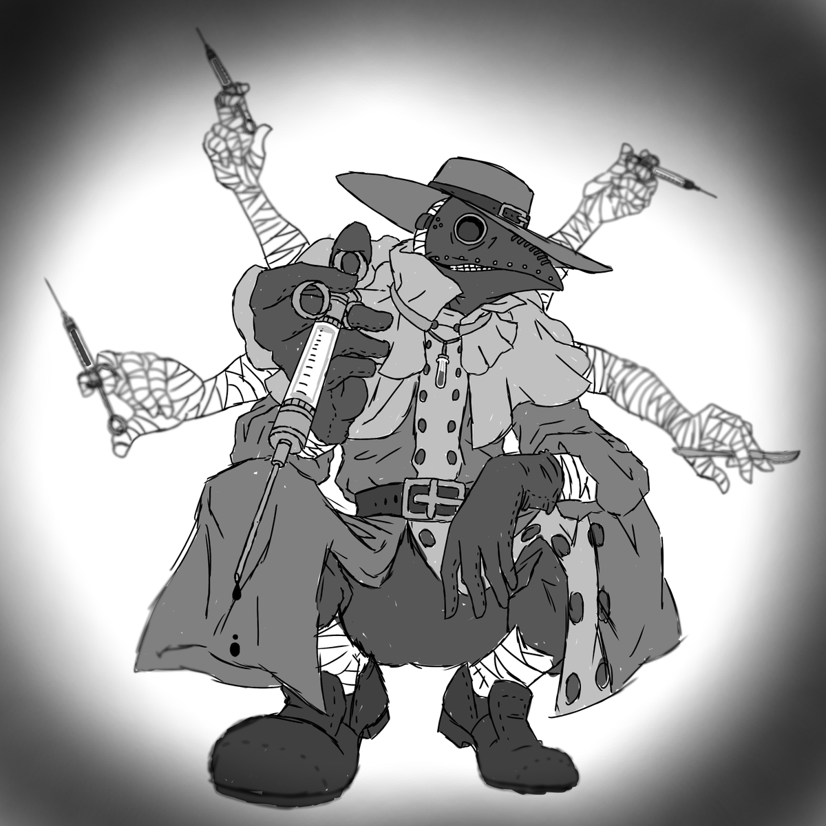 APhillywilly's tweet photo. #inktobertale2025 Day 6 "Pierce" https://t.co/IPfqL1xEoX
