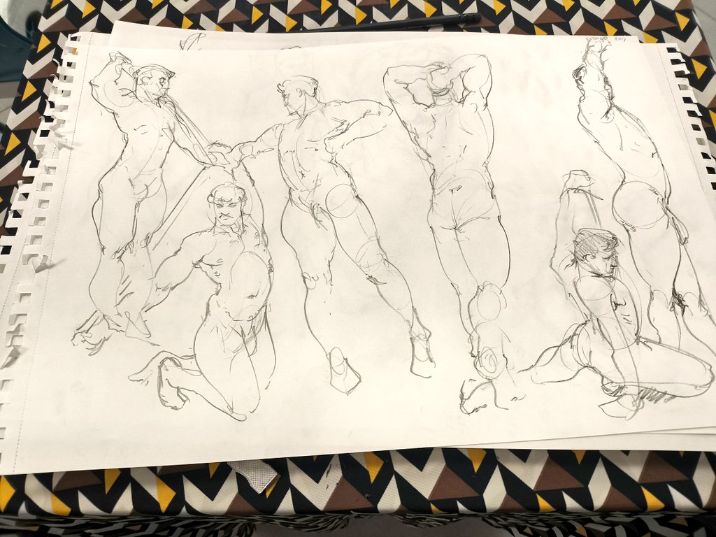 2 min live gesture drawings