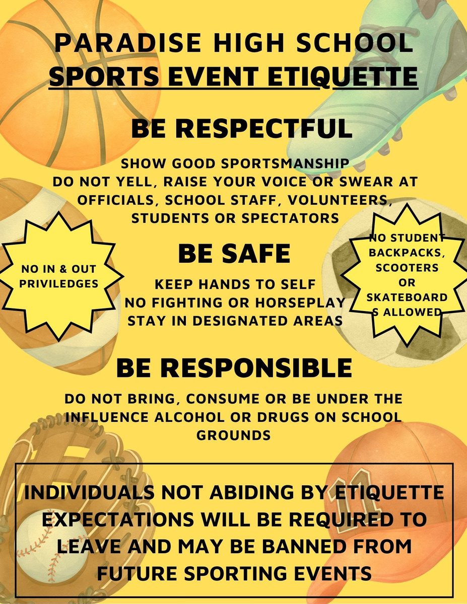 Homecoming 🏈 is Fri, Oct 10!
Join us at Wraith Field 💚💛
JV 5:30 | Varsity 7:00
Let’s cheer loud, stay respectful, &amp; show Bobcat pride! 🐾
#ParadiseHigh #Homecoming2025 #GoBobcats