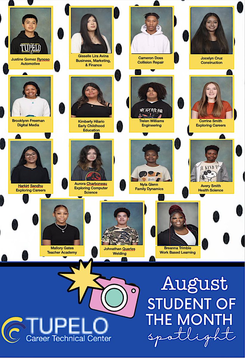 It’s never too late to celebrate students. Congratulations to August Students of the Month!🎉🎉 We’re proud of you!💙💛