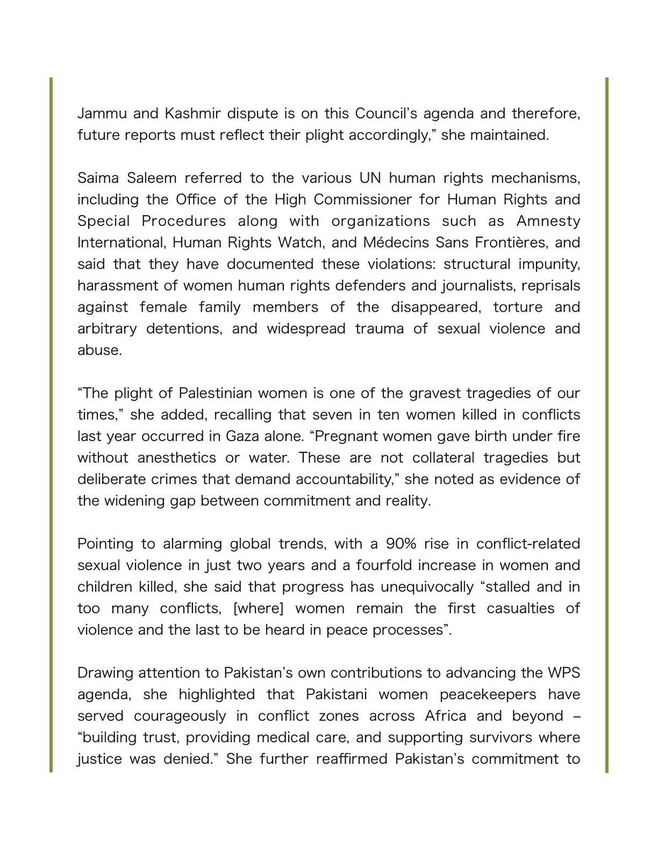 PakistanUN_NY's tweet image. #PakistanInUNSC
At UNSC, Pakistan Draws Attention of the World to Plight of Kashmiri and Palestinian Women
Our Press Release today
