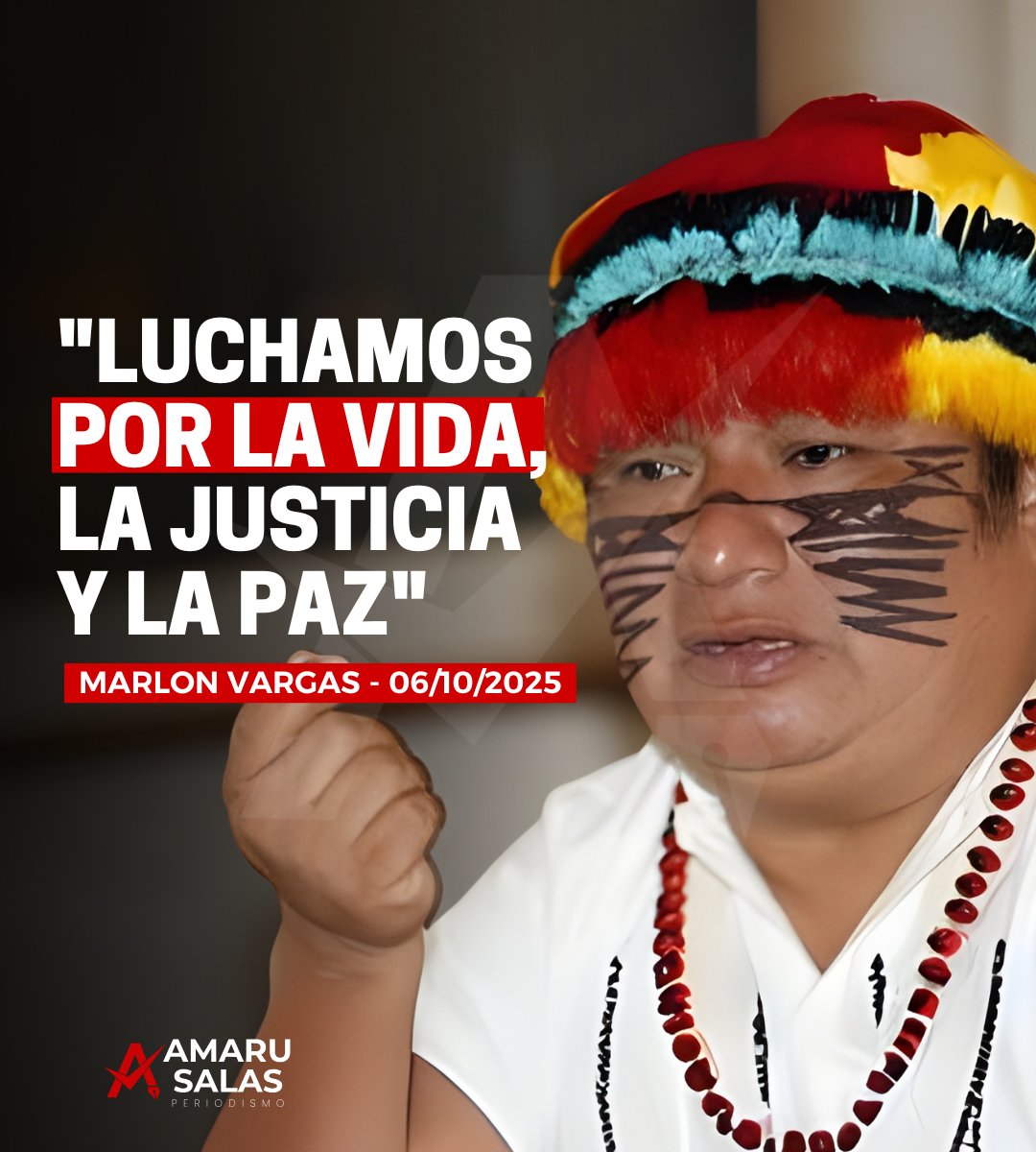 “Nuestra lucha no es contra las ciudades”

El presidente de la #CONAIE, Marlon Vargas, afirmó que la lucha del movimiento indígena “no es contra las ciudades, sino contra la desigualdad y el abandono”, al exigir la derogatoria del Decreto 126, que elimina el subsidio al diésel.
