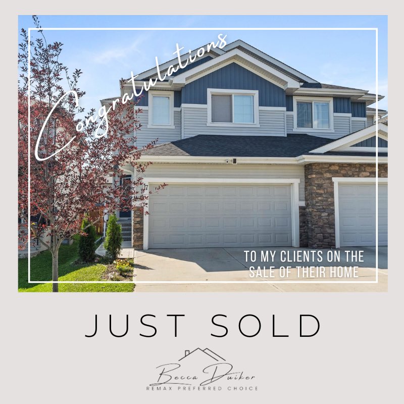 🏡 S O L D  IN SPRUCE GROVE 🏡

🎉 A big congratulations to my amazing clients on the successful sale of their home!

Becca Duiker | ReMax Preferred Choice 
Proudly serving Spruce Grove &amp; Area since 2016
780-920-0594
buywithbecca.ca