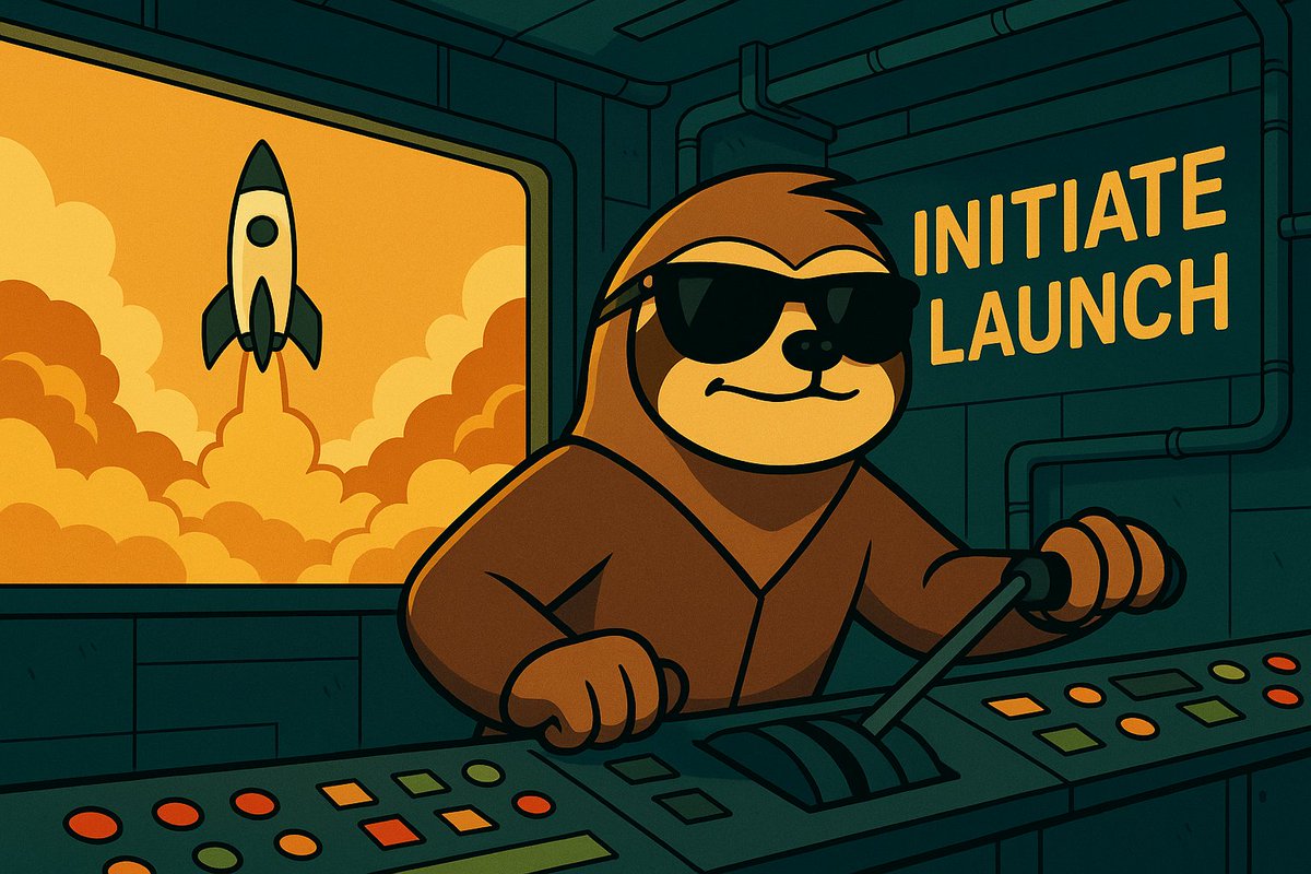 JoinTheSlow's tweet image. The countdown is over! 🚀

Slowmo’s leveling complete. Systems go.

🦥 The jungle is ready for liftoff.
$SLOMO | Launch Sequence Initiated

#Solana #MemeCoin