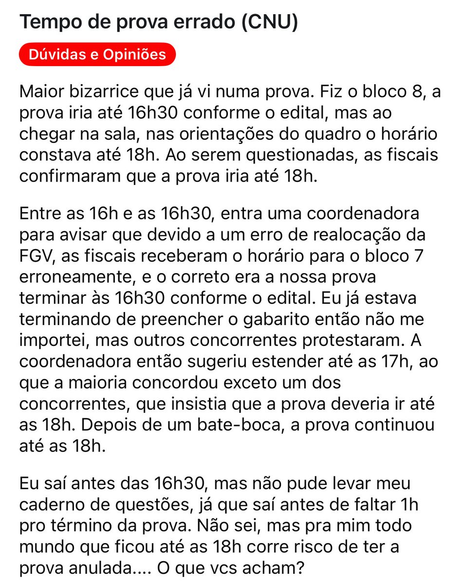 AmyStuda's tweet image. Mais uma fofoca do CNU:

Deram tempo a mais pra uma sala