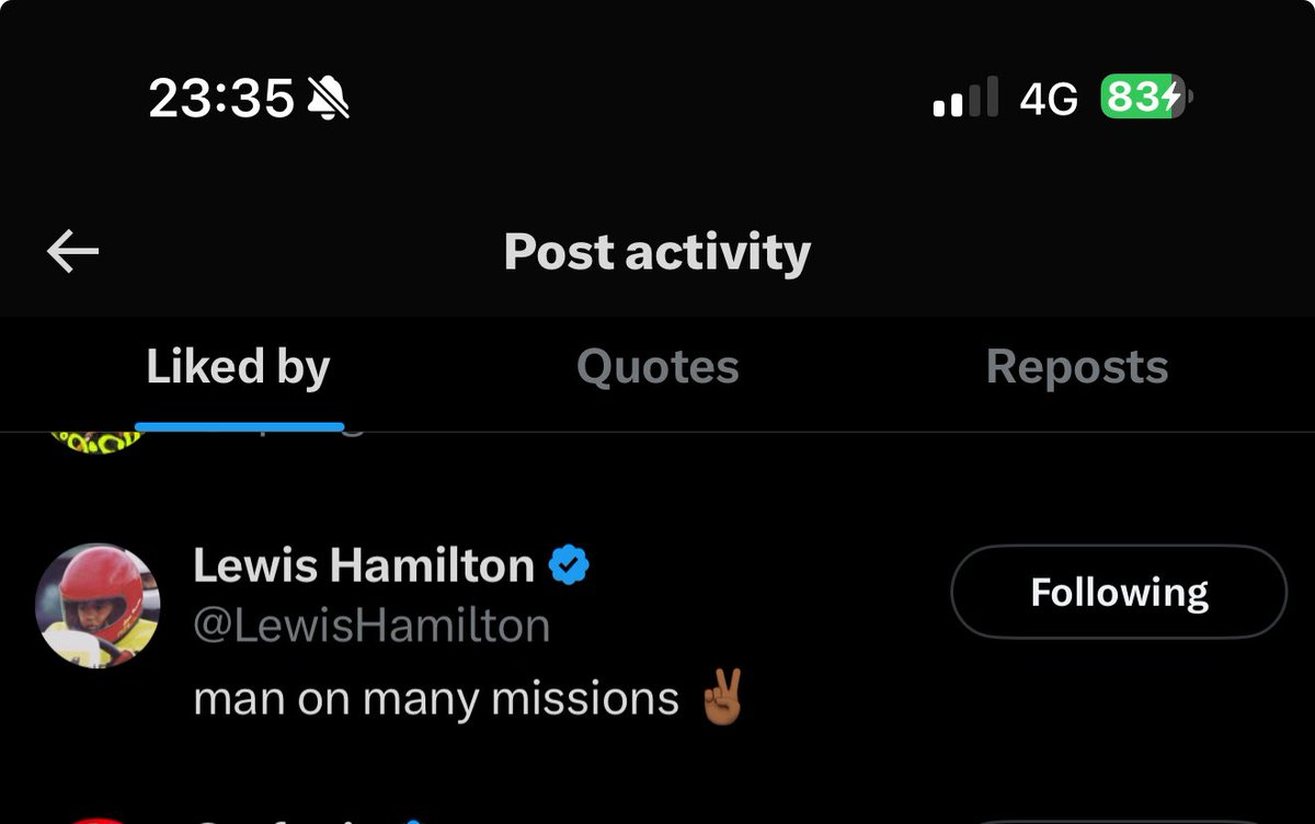 confirmation by the lewis hamilton 😭😭😭