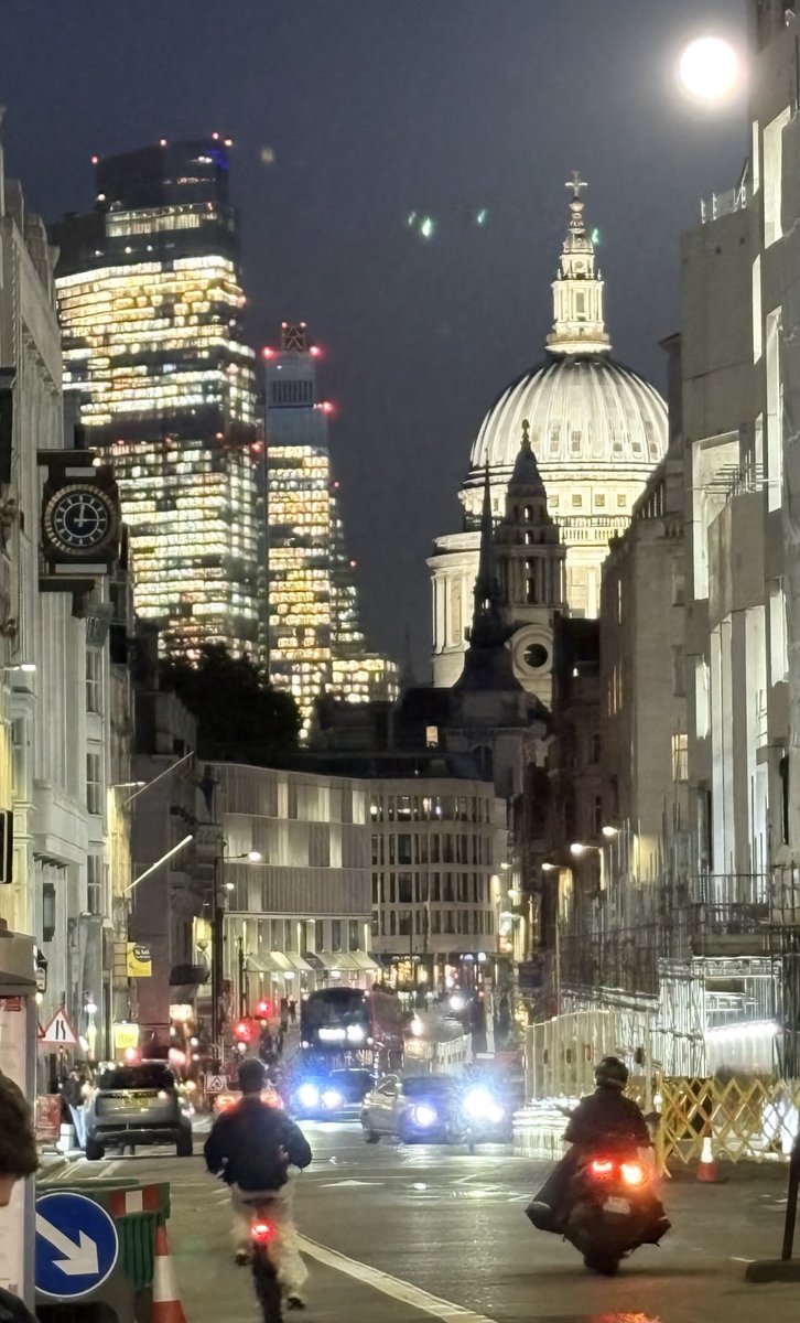 Good evening from a moonlit London.
