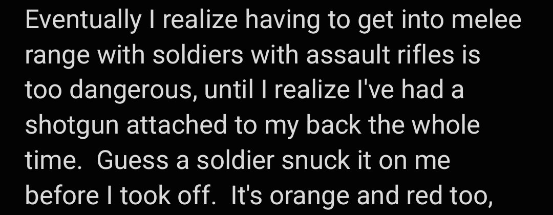 ProtonJon's tweet image. You know, with all the weird dream stuff that&apos;s been happening for two years now, I didn&apos;t think &quot;Carries a pump action shotgun everywhere I go in dreams&quot; was going to be a reoccurring thing, but here we are...