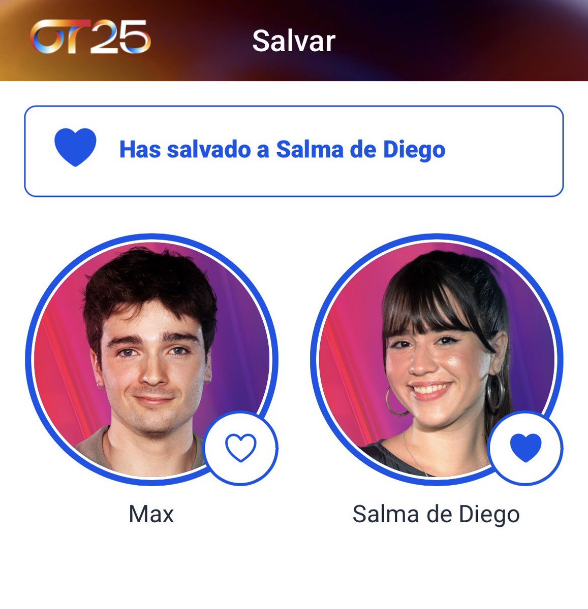 PORFAVOR SALVAR SALMA!! Que es de mi pueblo! JAJAJJAJA #salvarsalma #ot2025 #Gala3OT #SalmaDeDiego