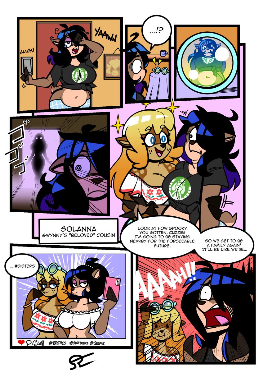 Alvh_Omega's tweet image. Gwynny meets her "beloved" cousin Solanna
Comic C0mm 

Characters and idea belongs to @RewdCeviche