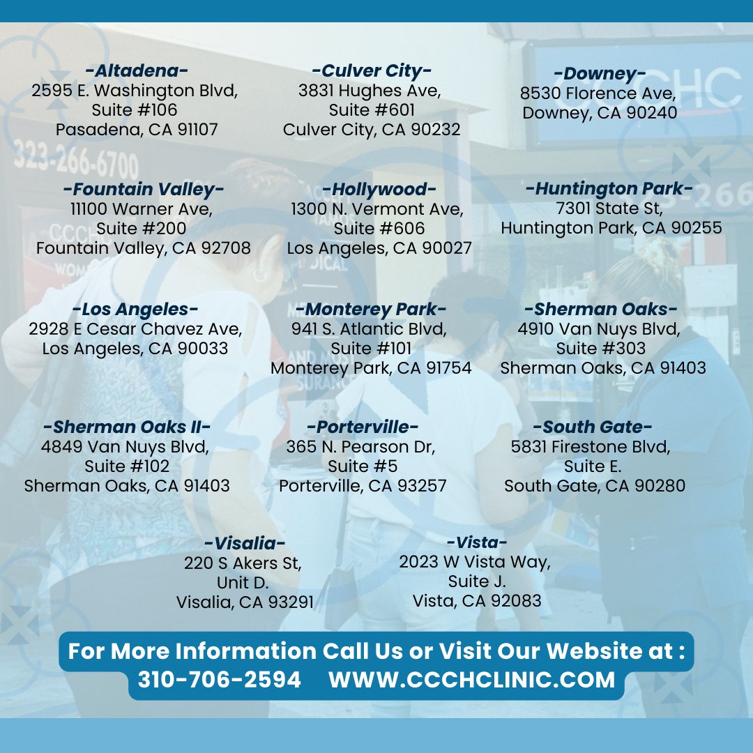 ccchcla's tweet photo. CCCHC is dedicated to serving the community by offering a variety of health services to assist low-income communities https://t.co/L7wDi7iey1