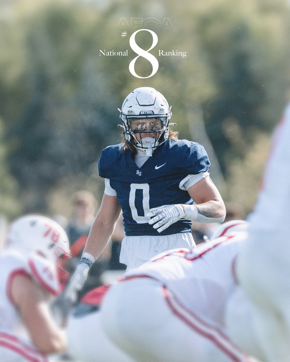 BethelRoyalsFB's tweet photo. No. 8 in the latest @WeAreAFCA poll! https://t.co/UZyze5UKiq