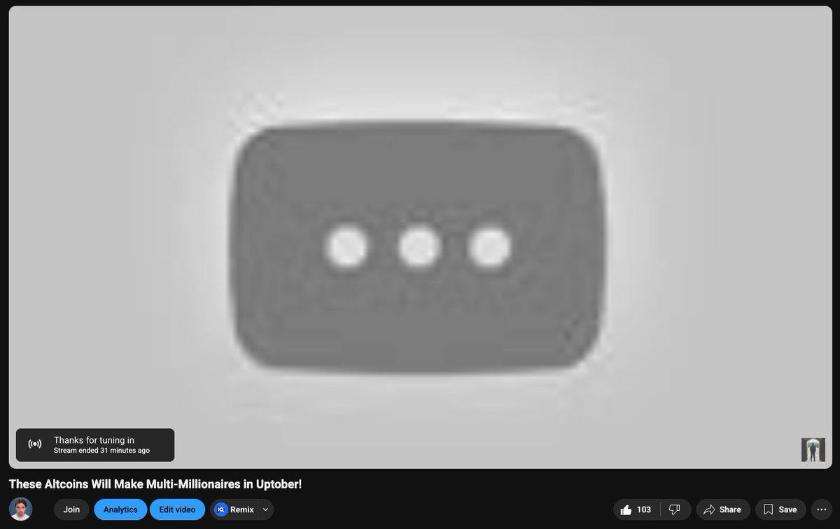 So <a href="/YouTube/">YouTube</a> decided to take down my latest livestream for no reason at all. 

If you wanna watch the stream then you can watch it on my X account. 

x.com/CryptoArchieYT…